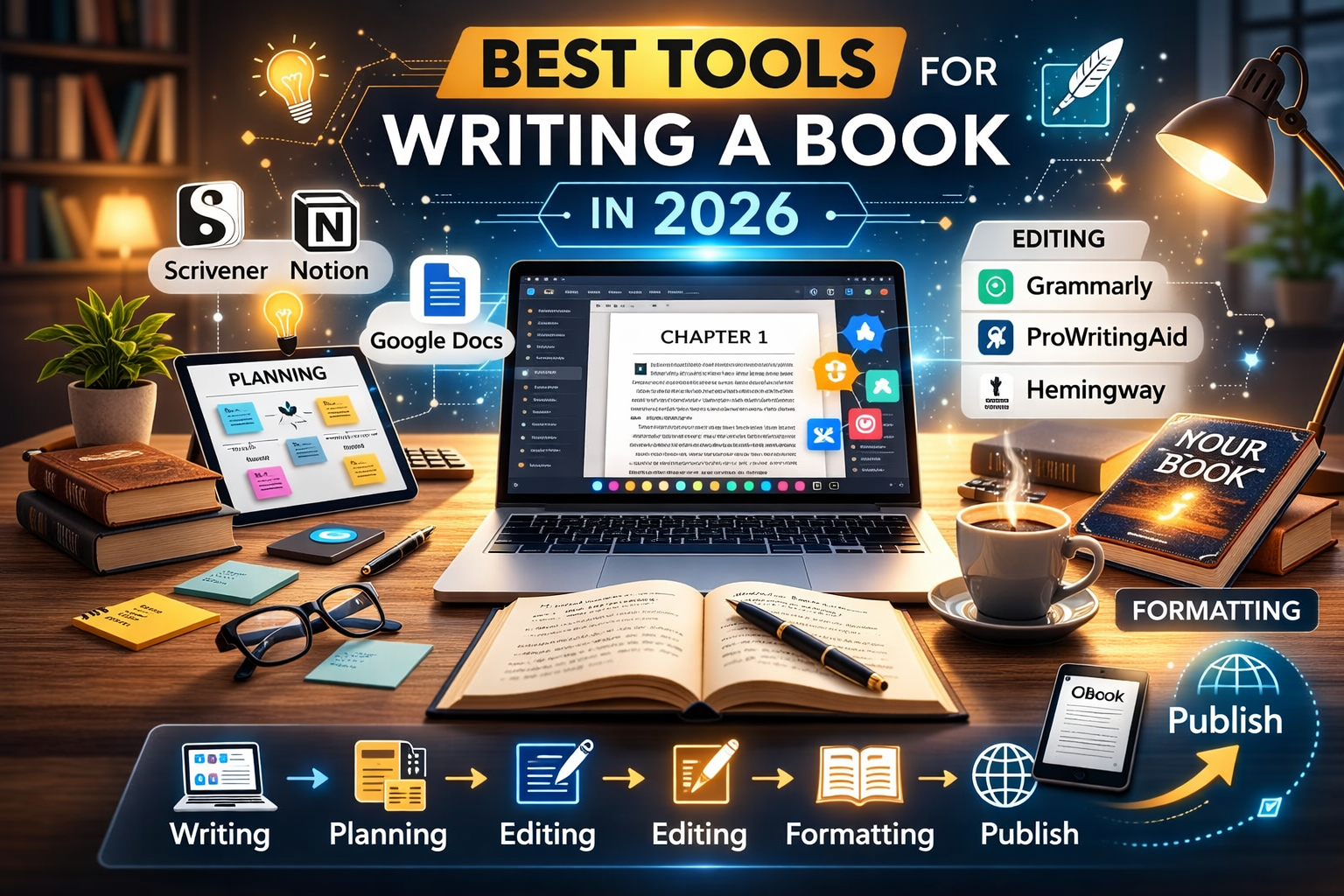 Best Tools for Writing a Book in 2026