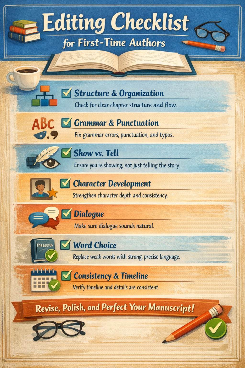 Editing Checklist for First-Time Authors