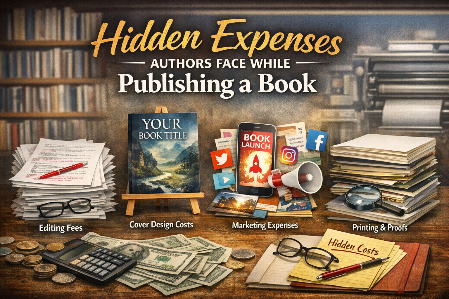 Hidden Expenses Authors Face While Publishing a Book