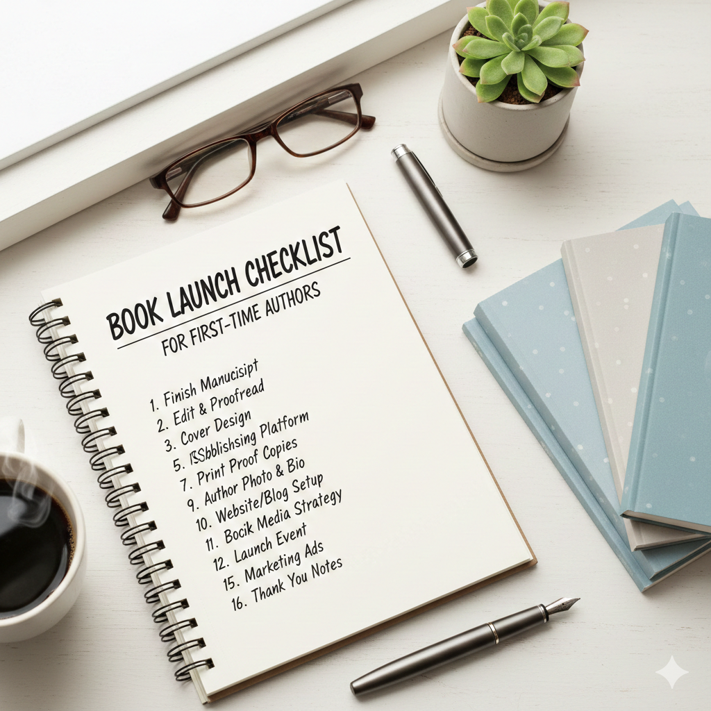 Book Launch Checklist for First Time Authors