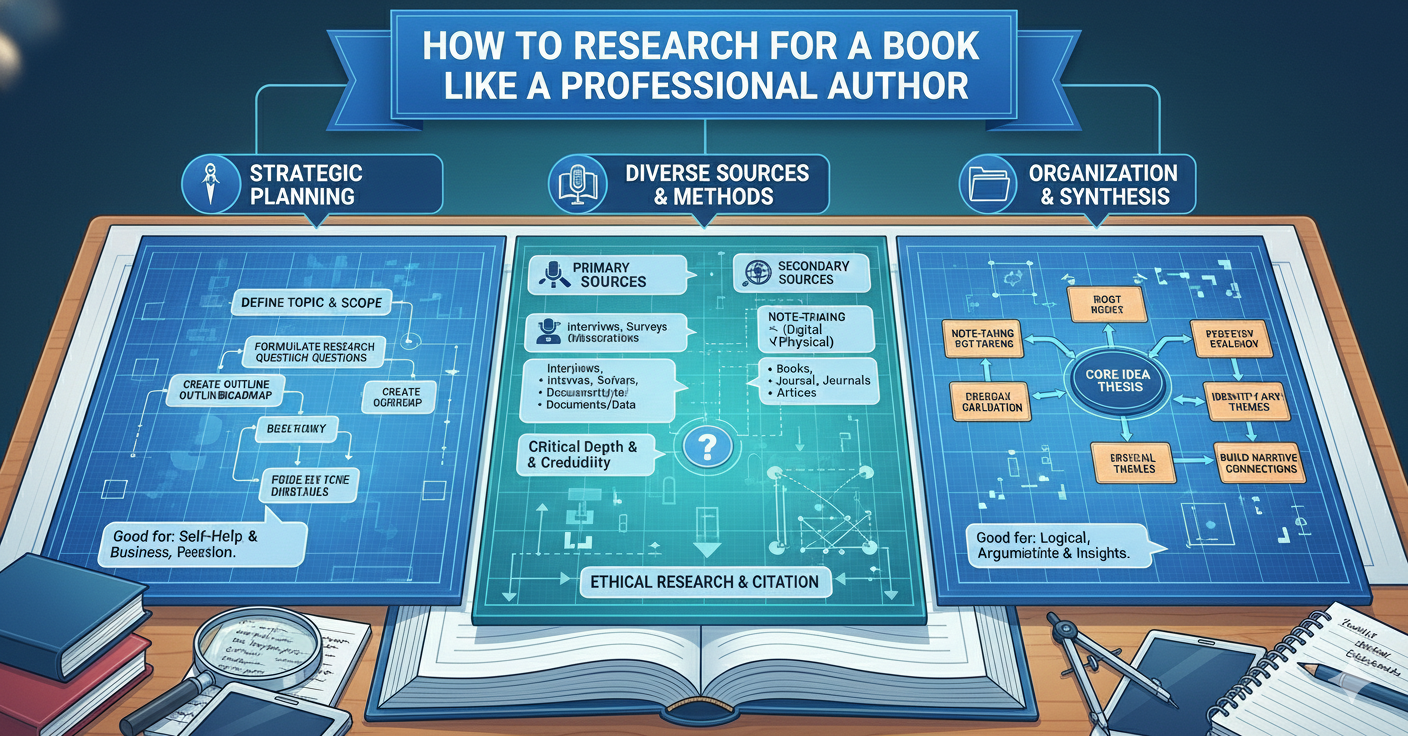 Professional Book Research for Authors: Complete Guide