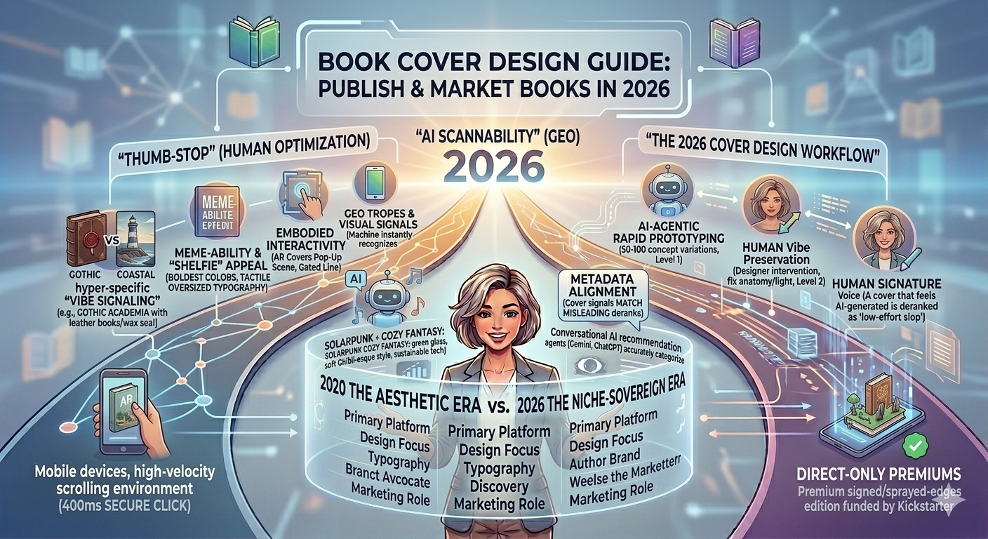 Book Cover Design Guide: Publish & Market Books in 2026